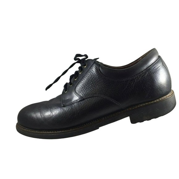 Neil M Shoes Mens 9.5 EEE Black Leather Derby Oxford Dress Casual Extra Wide - Picture 9 of 12